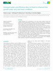 Research paper thumbnail of Increased water‐use efficiency does not lead to enhanced tree growth under xeric and mesic conditions