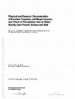 Research paper thumbnail of Physical and chemical characteristics of Knowles, Forgotten, and Moqui Canyons, and effects of recreational use on water quality, Lake Powell, Arizona and Utah