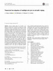 Research paper thumbnail of Numerical investigation of multiple-slot jets in air-knife wiping