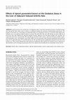 Research paper thumbnail of Effects of Apium graveolens Extract on the Oxidative Stress in the Liver of Adjuvant-Induced Arthritic Rats