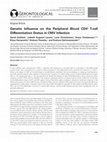 Research paper thumbnail of Genetic Influence on the Peripheral Blood CD4+T-cell Differentiation Status in CMV Infection