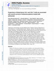 Research paper thumbnail of Proportions of blood-borne Vδ1+ and Vδ2+ T-cells are associated with overall survival of melanoma patients treated with ipilimumab