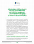 Research paper thumbnail of La Enseñanza y Aprendizaje del Español para Fines Específicos en Brasil: algunas contribuciones (a modo de presentación)