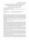 Research paper thumbnail of The Impact of Transformational Leadership Behavior of Salesperson on Their Customers’ Relationship Marketing Behavior