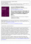 Research paper thumbnail of “Terror and territorium in Alexander of Telese’s Ystoria Rogerii regis: political cultures in the Norman Kingdom of Sicily,” Journal of Medieval History 40.2 (2014): 142-158.