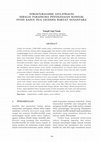 Research paper thumbnail of Strukturalisme Levi-Strauss Sebagai Paradigma Penyelesaian Konflik: Studi Kasus Dua Legenda Rakyat Nusantara