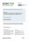 Research paper thumbnail of Cooperation, punishment and organized crime: a lab-in-the-field experiment in southern Italy