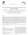 Research paper thumbnail of Effect of High Pressure on the Electrical Conductivity of ion Conducting Polymers Prepared for Publication in Electrochim. Acta