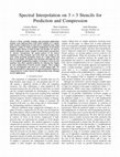 Research paper thumbnail of Spectral Interpolation on 3×3 Stencils for Prediction and Compression