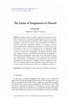 Research paper thumbnail of The Limits of Imagination in Husserl