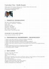 Research paper thumbnail of Curriculum Vitae -Modify Kaunda