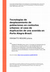 Research paper thumbnail of Tecnologías de desplazamiento de poblaciones en contextos urbanos: el caso de duplicación de una avenida en Porto Alegre-Brasil