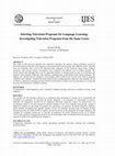 Research paper thumbnail of Selecting Television Programs for Language Learning: Investigating Television Programs from the Same Genre