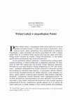 Research paper thumbnail of Wkład Galicji w niepodległość Polski