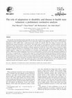 Research paper thumbnail of The role of adaptation to disability and disease in health state valuation: a preliminary normative analysis