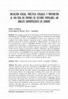 Research paper thumbnail of Iniciación sexual, prácticas sexuales y prevención al VIH/SIDA en jóvenes de sectores populares: un análisis antropológico de género&lt;A NAME="top1"&gt;&lt;/A&gt