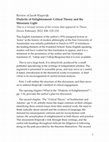 Research paper thumbnail of Dialectic of Enlightenment: Critical Theory and the Messianic LightKlapwijkJacob, Dialectic of Enlightenment: Critical Theory and the Messianic Light