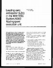 Research paper thumbnail of Leading-zero anticipator (LZA) in the IBM RISC System/6000 floating-point execution unit