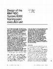 Research paper thumbnail of Design of the IBM RISC System/6000 floating-point execution unit