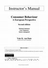 Research paper thumbnail of Consumer Behaviour: A European Perspective (3rd Edition)