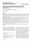 Research paper thumbnail of Health School-based Mindfulness Interventions for Improving Mental Health: A Systematic Review and Thematic Synthesis of Qualitative Studies