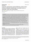 Research paper thumbnail of Long term genitourinary toxicity following curative intent intensity-modulated radiotherapy for prostate cancer: a systematic review and meta-analysis