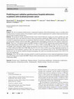 Research paper thumbnail of Predicting post-radiation genitourinary hospital admissions in patients with localised prostate cancer