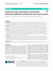 Research paper thumbnail of Cardiovascular risks before myocardial infarction differences between men and women