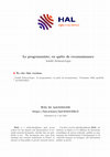 Research paper thumbnail of Le métier de programmiste