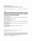 Research paper thumbnail of Sensitization and Promotion of Information Literacy on COVID-19 Pandemic by Librarians in Public University Libraries in South-Western Nigeria