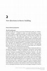 Research paper thumbnail of New directions in theory-building