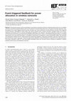 Research paper thumbnail of Event‐triggered feedback for power allocation in wireless networks