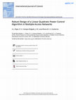 Research paper thumbnail of Robust design of a linear quadratic power control algorithm in multiple-access networks