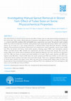 Research paper thumbnail of Investigating manual sprout removal in stored yam: effect of tuber sizes on some physicochemical properties