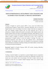 Research paper thumbnail of Need Of Professional Development And E-Training For Academic Staff Teaching At Biology Department