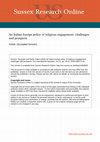 Research paper thumbnail of An Italian Foreign Policy of Religious Engagement: Challenges and Prospects