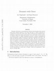 Research paper thumbnail of Dynamics with choice