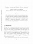 Research paper thumbnail of Semiflow selection and Markov selection theorems