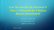 Research paper thumbnail of Can the Macula be Attached if View Is Obscured by a Bullous Retinal Detachment? A Mathematical Consideration