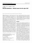 Research paper thumbnail of Microbial hydantoinases - industrial enzymes from the origin of life?