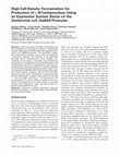 Research paper thumbnail of High-cell-density fermentation for production ofL-N-carbamoylase using an expression system based on theEscherichia coli rhaBAD promoter