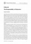 Research paper thumbnail of The Responsibility of Educators