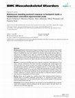 Research paper thumbnail of Adolescent standing postural response to backpack loads: a randomised controlled experimental study