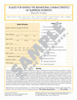 Research paper thumbnail of Scale for Rating Behavioral Characteristics of Superior Students