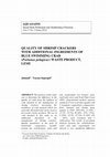 Research paper thumbnail of QUALITY OF SHRIMP CRACKERS WITH ADDITIONAL INGREDIENTS OF BLUE SWIMMING CRAB (Portunus pelagicus) WASTE PRODUCT, LEMI