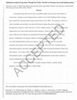 Research paper thumbnail of Fighting Prescription Drug Abuse Through State Policy: The Role of Nursing in Successful Implementation