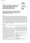 Research paper thumbnail of Addressing complex challenges using a co-innovation approach: Lessons from five case studies in the New Zealand primary sector