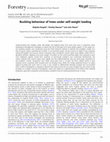 Research paper thumbnail of Buckling behaviour of trees under self-weight loading