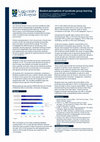 Research paper thumbnail of Student Perceptions of Syndicate Group Learning