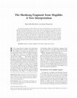 Research paper thumbnail of The Sheshonq Fragment from Megiddo: A New Interpretation